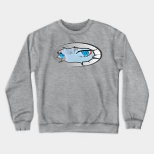 Anime Girl Eyes Crewneck Sweatshirt